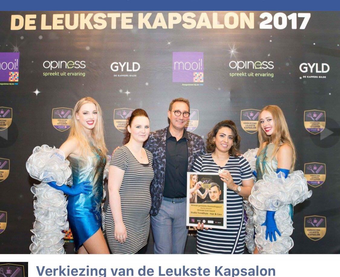 De enige echte Leukste Kapsalon van de gemeente Ooststellingwerf 2017 wint ook Golden Award!